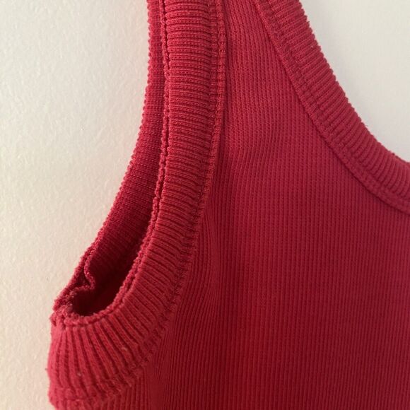 Signature8 Magenta Pink Tank Ribbed bodycon mini dress size small NWOT - Picture 4 of 7